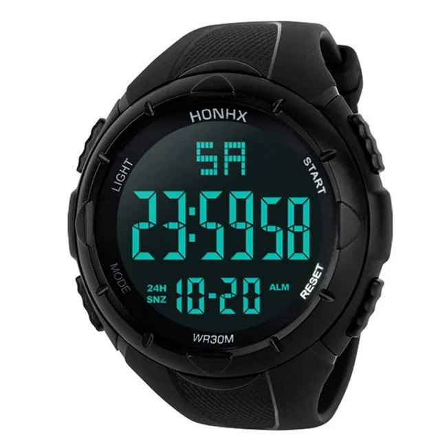 Luxury Men's Watches Analog Digital Military LED