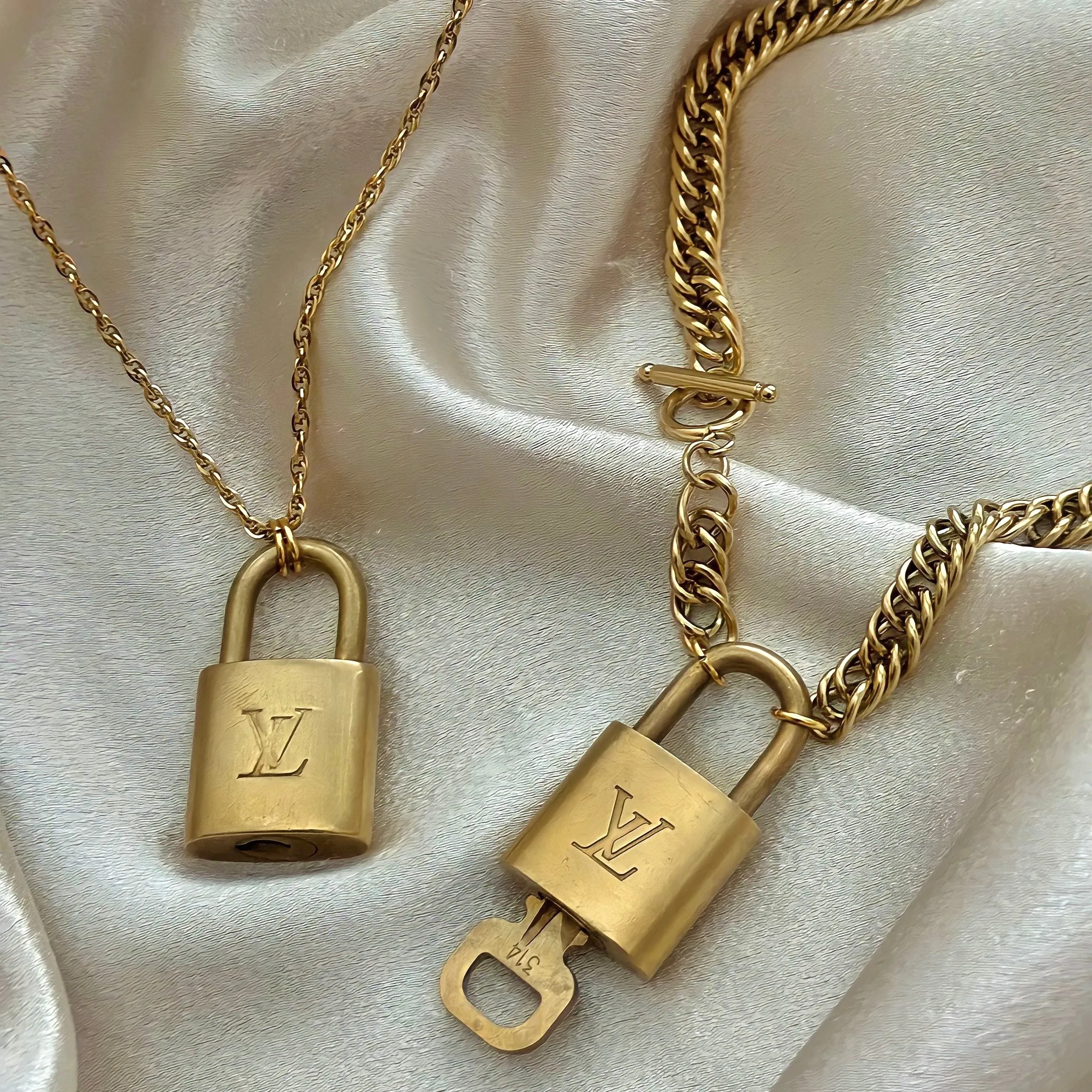 LV LOCK NECKLACES