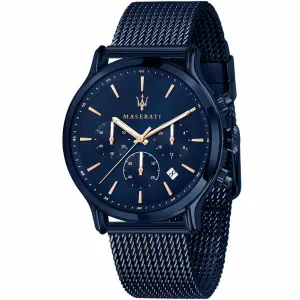 Maserati Epoca Blue Mesh Braselet Blue Dial Quartz Watch for Gents - R8873618010