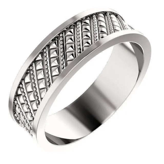 Matthew Geometric Wedding Band