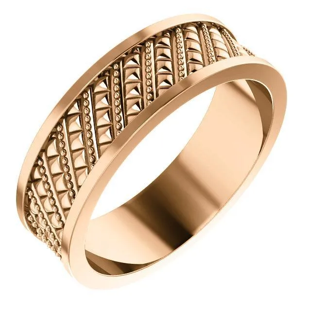 Matthew Geometric Wedding Band