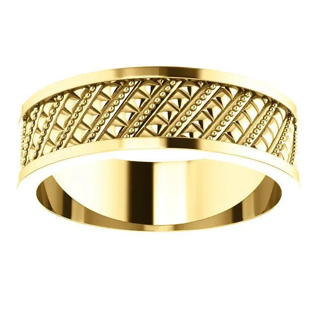 Matthew Geometric Wedding Band
