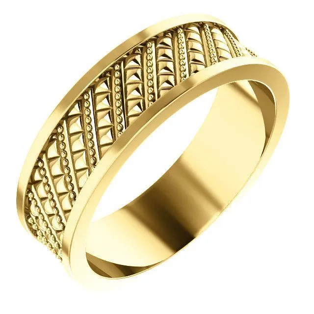 Matthew Geometric Wedding Band