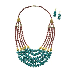 Matti Clay Beads Necklace Earrings