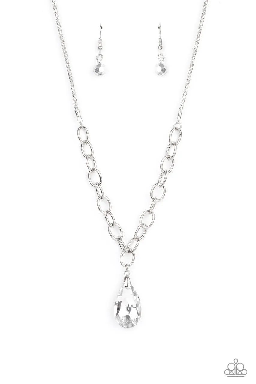 Mega Modern Silver Paparazzi Necklace