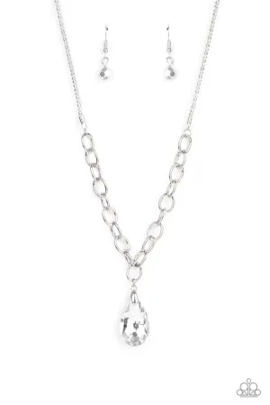 Mega Modern Silver Paparazzi Necklace
