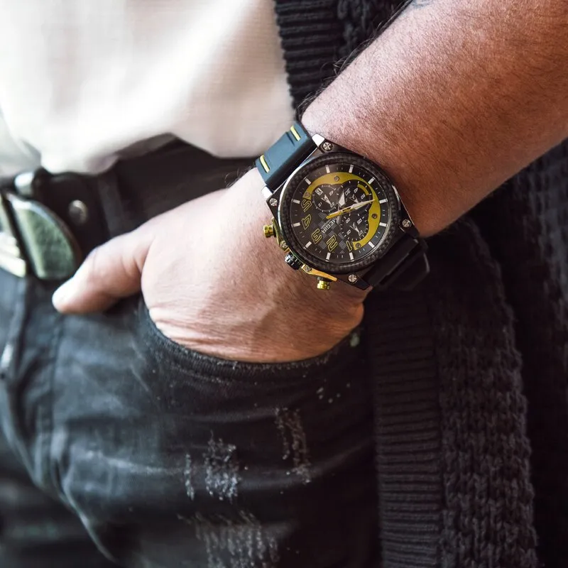 MEGIR Fashion Sport Watches for Men Top Brand Luxury Silicone Casual Quartz Wrist Watch Mens Clock Military Chronograph Watch