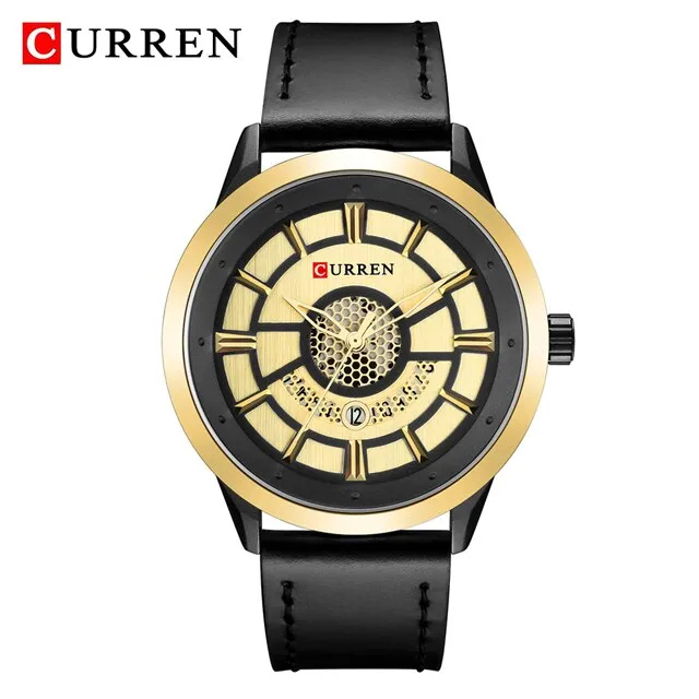 Mens Watches CURREN Top Brand Luxury Military Sport Waterproof Date Watch Men Quartz Wristwatch Male Clock relogio masculino