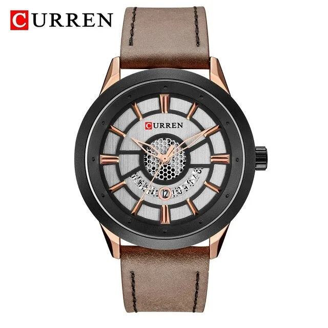 Mens Watches CURREN Top Brand Luxury Military Sport Waterproof Date Watch Men Quartz Wristwatch Male Clock relogio masculino