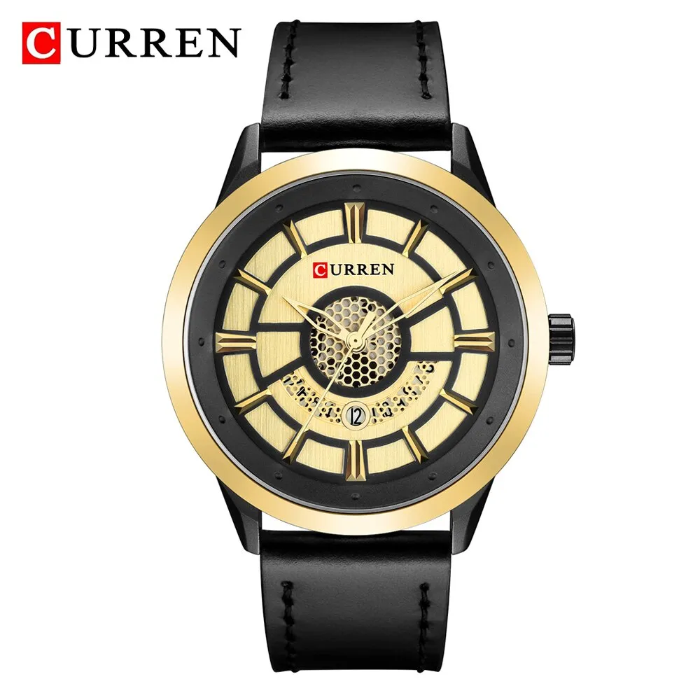 Mens Watches CURREN Top Brand Luxury Military Sport Waterproof Date Watch Men Quartz Wristwatch Male Clock relogio masculino