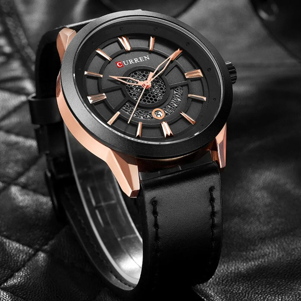 Mens Watches CURREN Top Brand Luxury Military Sport Waterproof Date Watch Men Quartz Wristwatch Male Clock relogio masculino