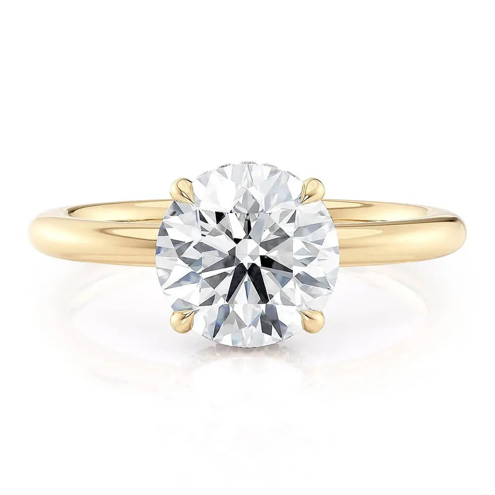 Michael M Crown Round-Cut Diamond Solitaire R750-3