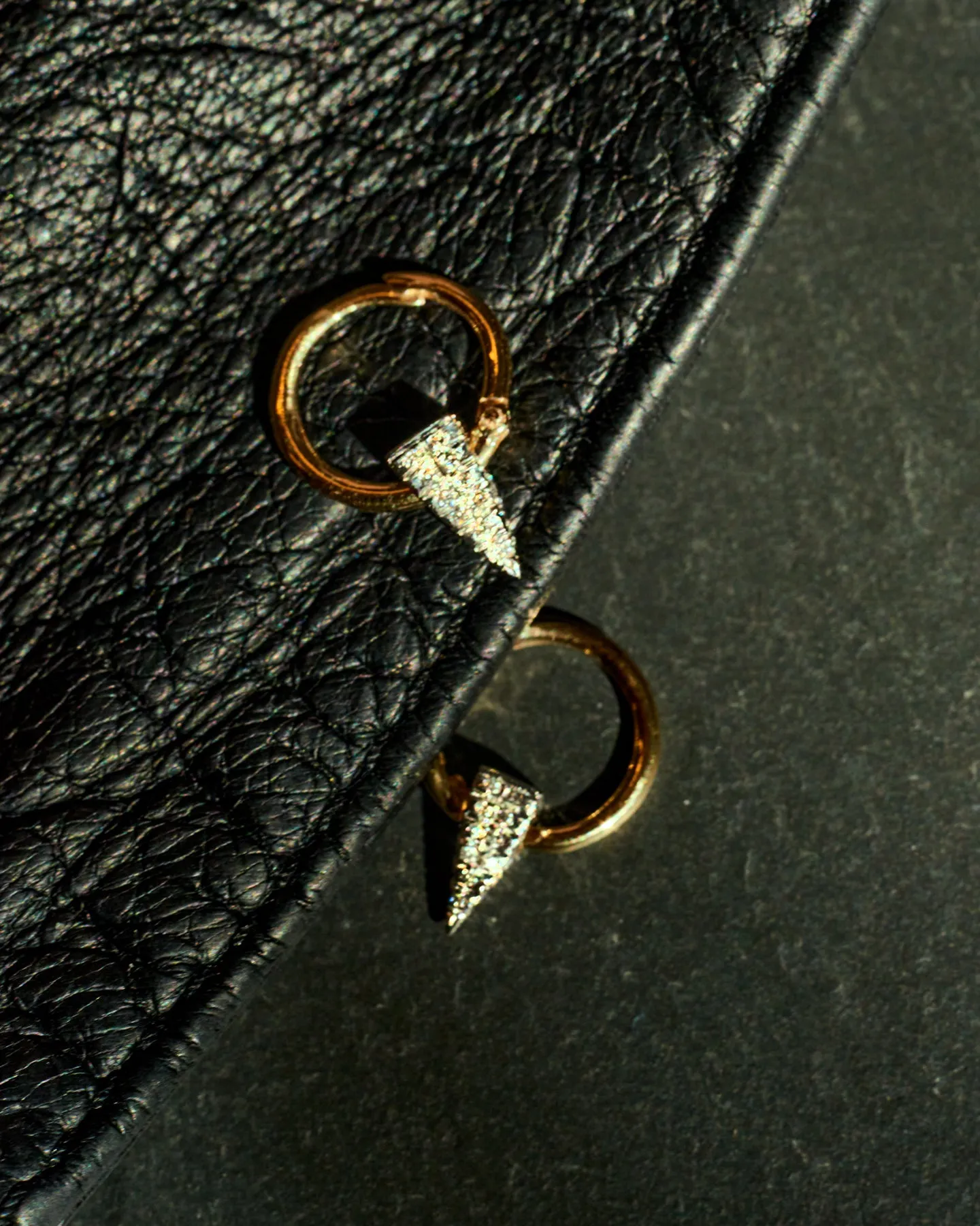 Micro Pave Small Tall on 12mm Hoop Earrings
