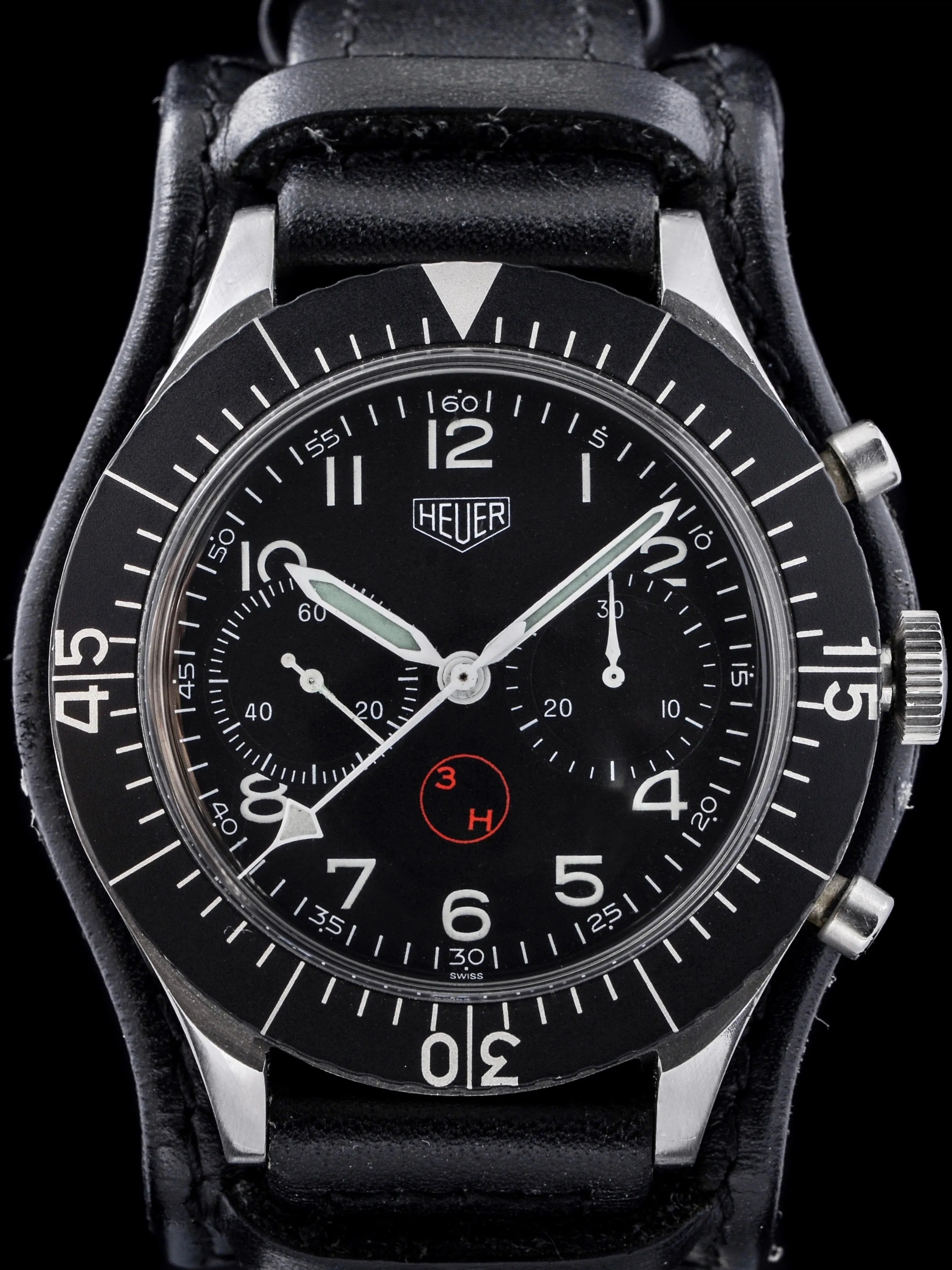 Military Issued Heuer Pilot’s "Bund" Bundeswehr Chronograph