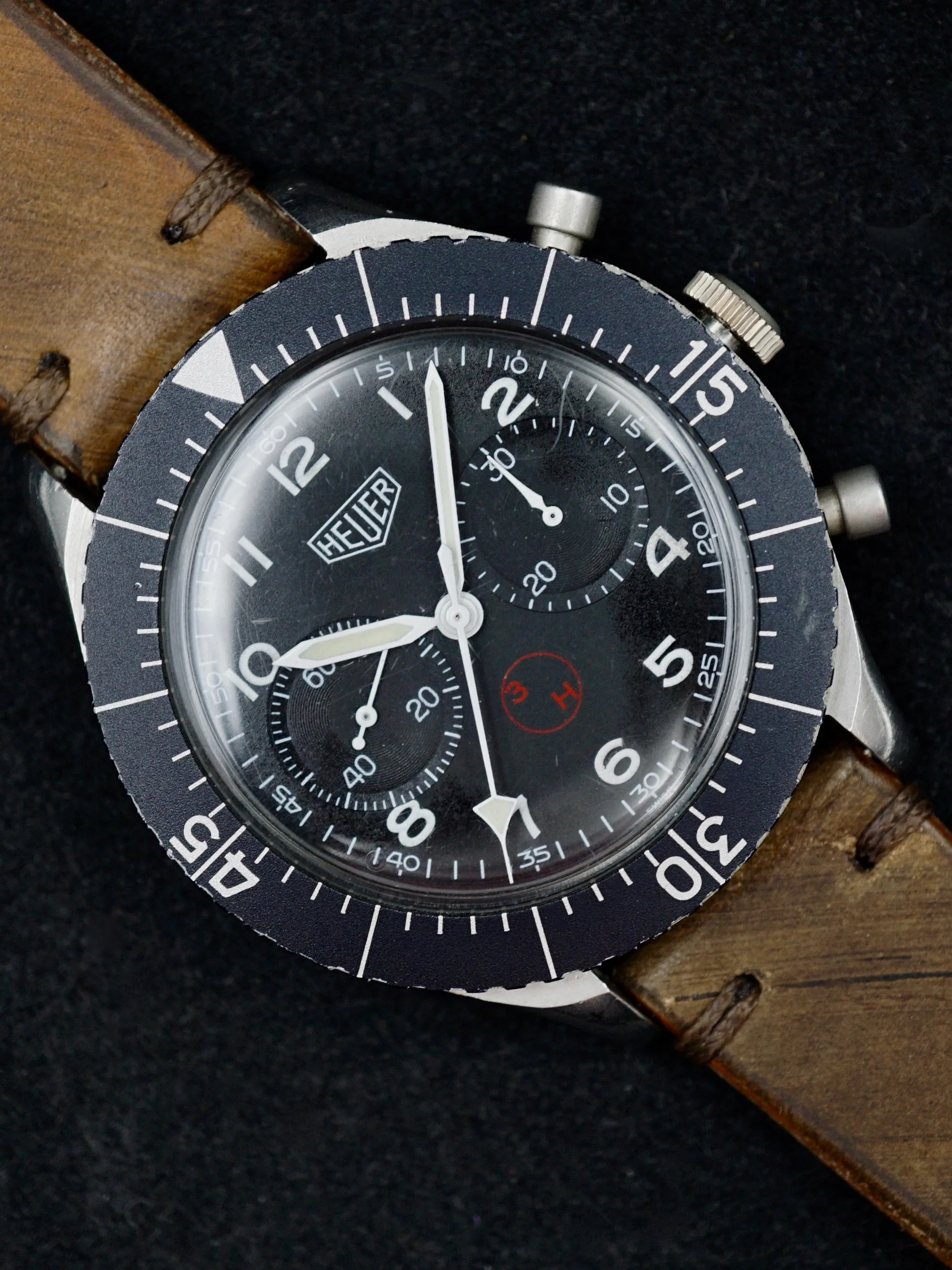 Military Issued Heuer Pilot’s "Bund" Bundeswehr Chronograph