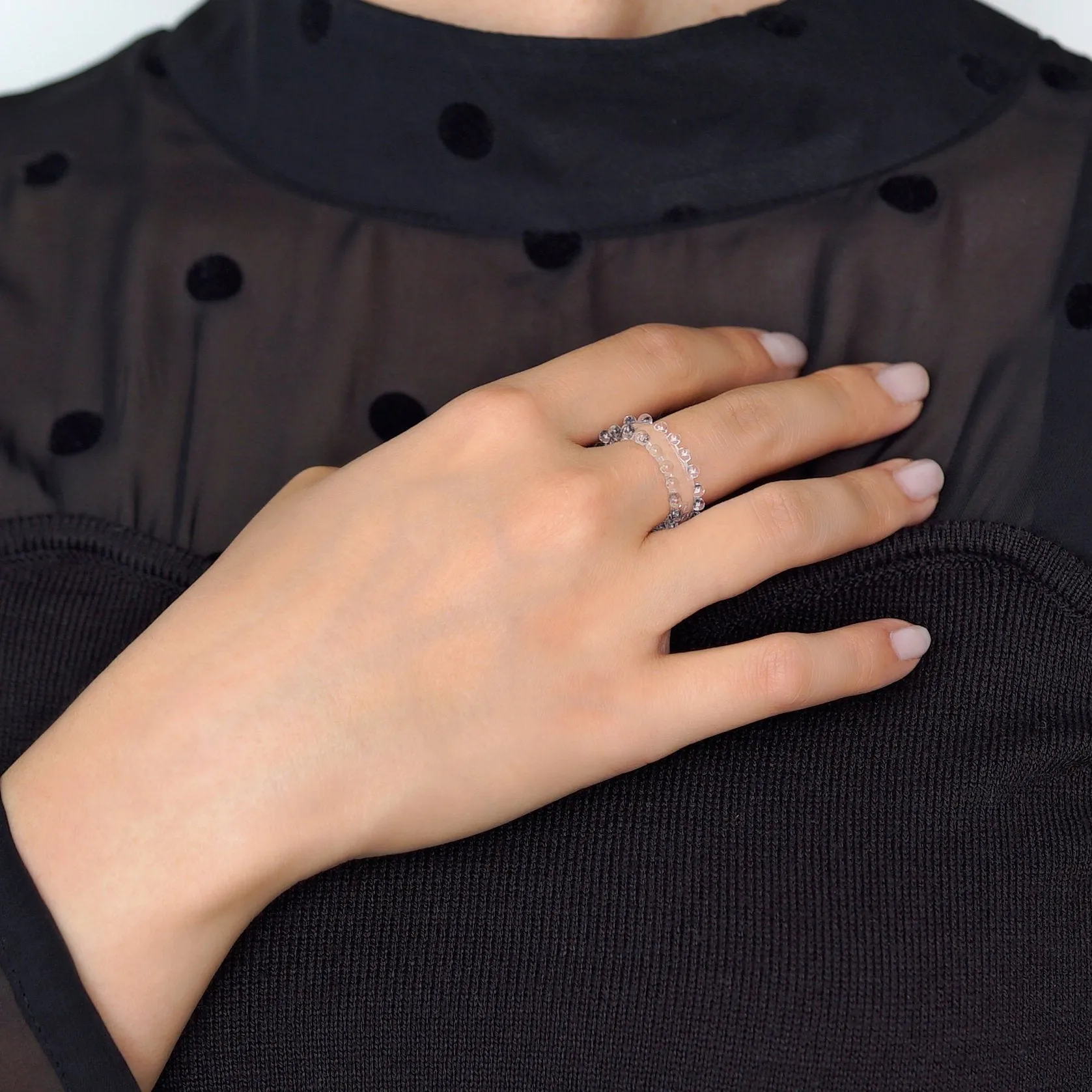 Milk Crown Ring