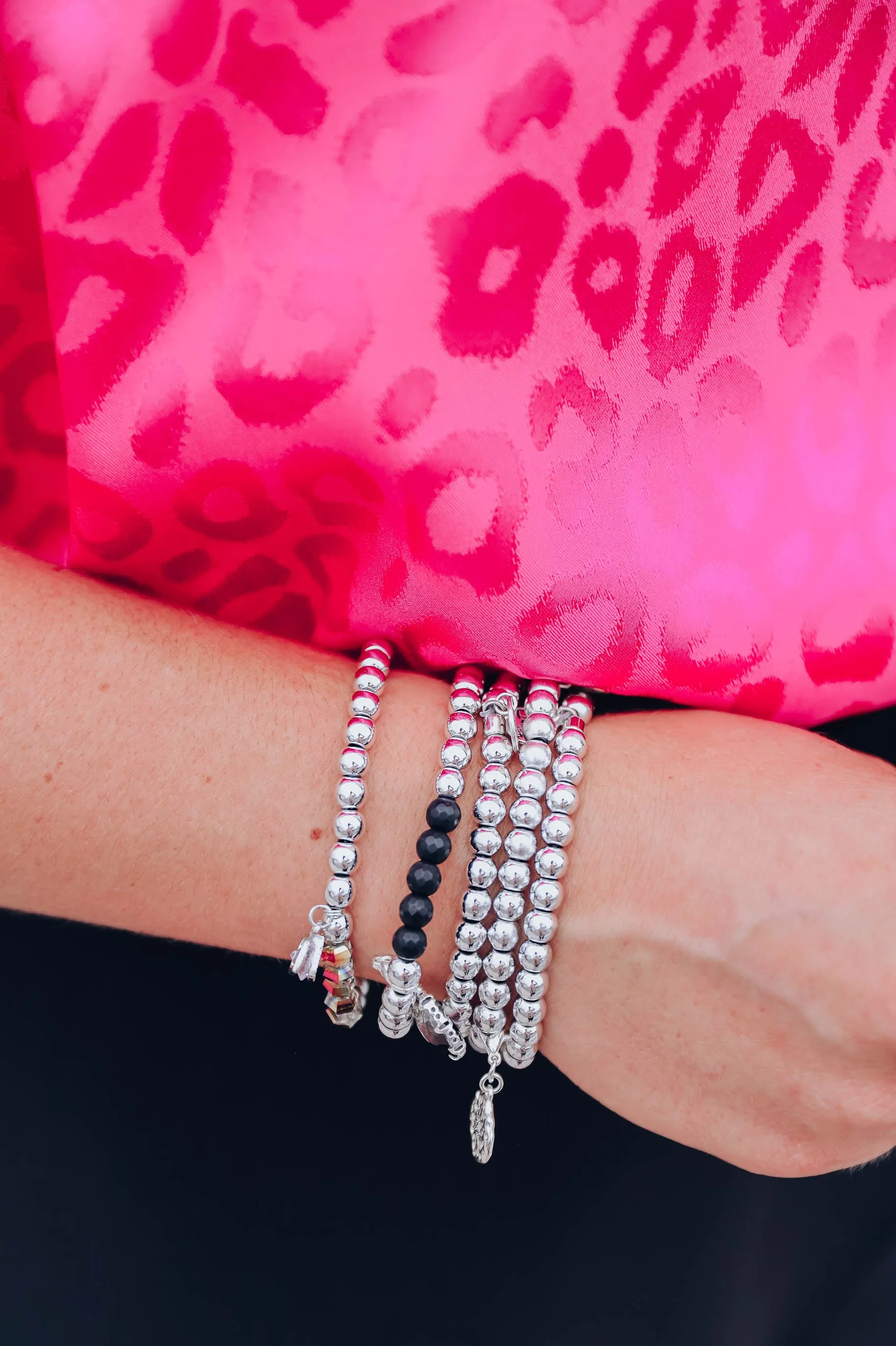 Mineral Bracelet Stack by Erimish - Silver