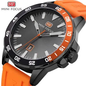 MINI FOCUS Luxury Brand Military Watch Men Quartz Clock Man Casual Fashion Watches Men&#39;s Silicone Strap Watch Relogios Masculino