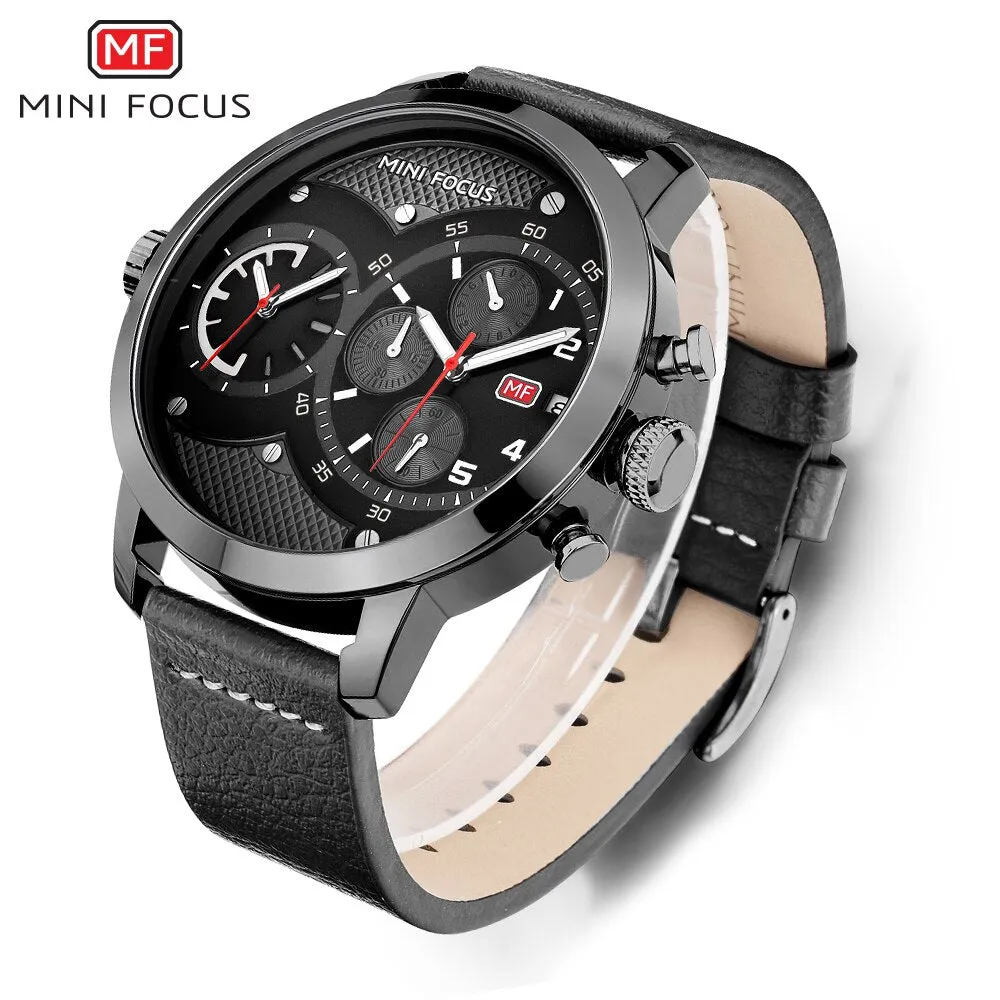 MINI FOCUS Top Luxury Brand Sport Watches Men Quartz Chronograph Military Big Dial Wrist Watch Men Watch Male WristWatches