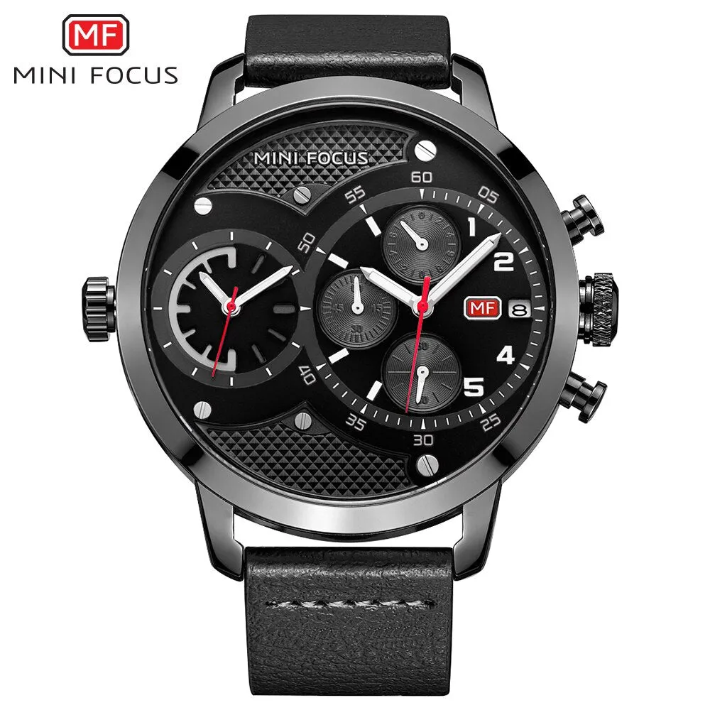 MINI FOCUS Top Luxury Brand Sport Watches Men Quartz Chronograph Military Big Dial Wrist Watch Men Watch Male WristWatches