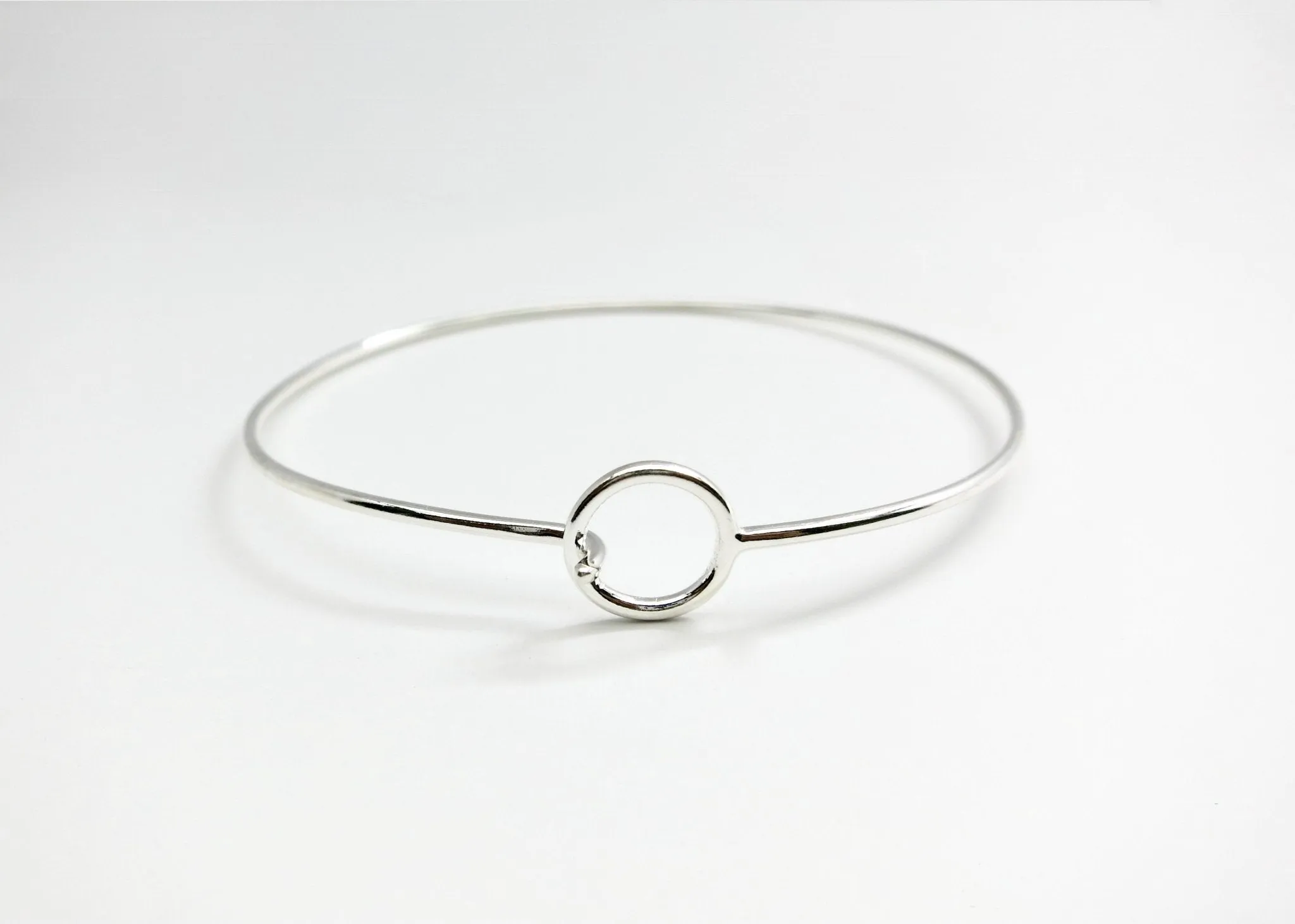 Minimalist chic bangles- wear with or without charms- solo or stacked