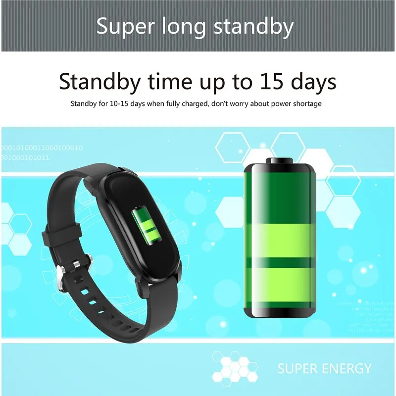 MNWT Fashion Men Smart Watch IP68 Waterproof Full Touch Fitness Tracker Blood Pressure Smartwatch Wristband Bracelet Watches