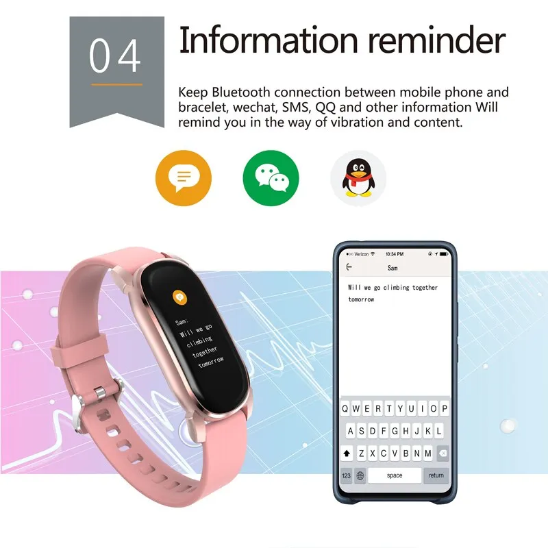 MNWT Fashion Men Smart Watch IP68 Waterproof Full Touch Fitness Tracker Blood Pressure Smartwatch Wristband Bracelet Watches