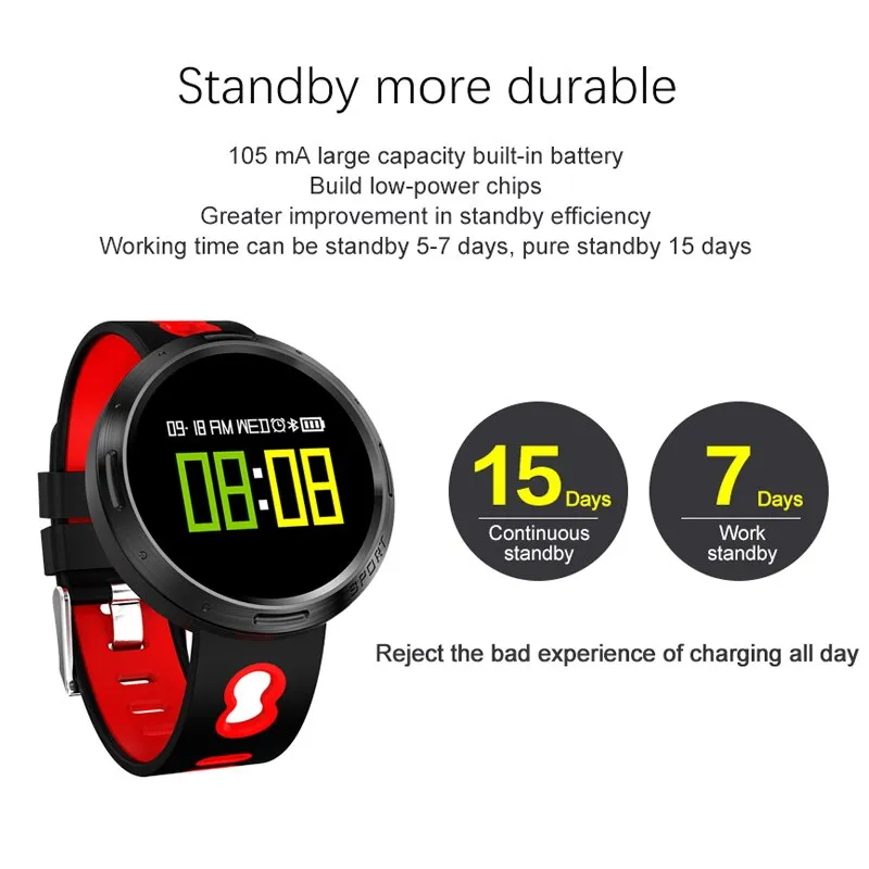 MNWT Smart Watches Bracelet IP68 Waterproof Fitness Pedometer Health Sport Clock Smart Bluetooth Watch Men Women For IOS Android