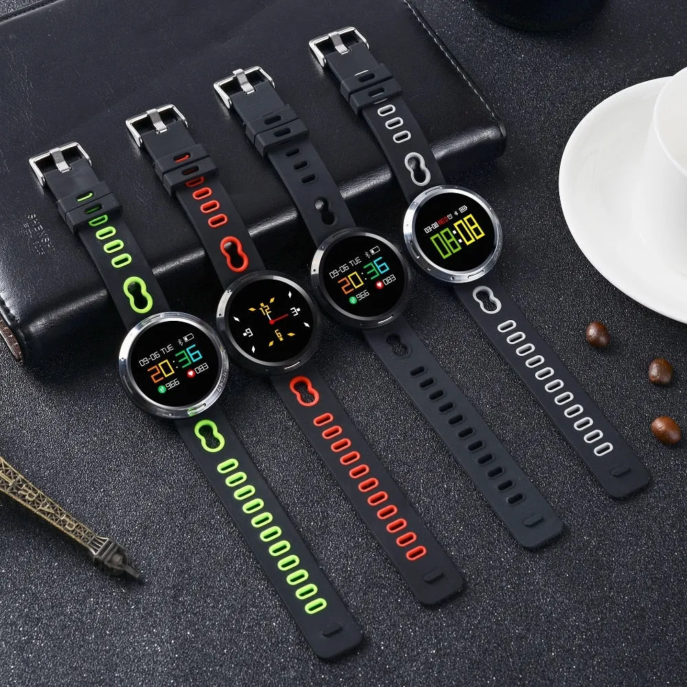 MNWT Smart Watches Bracelet IP68 Waterproof Fitness Pedometer Health Sport Clock Smart Bluetooth Watch Men Women For IOS Android