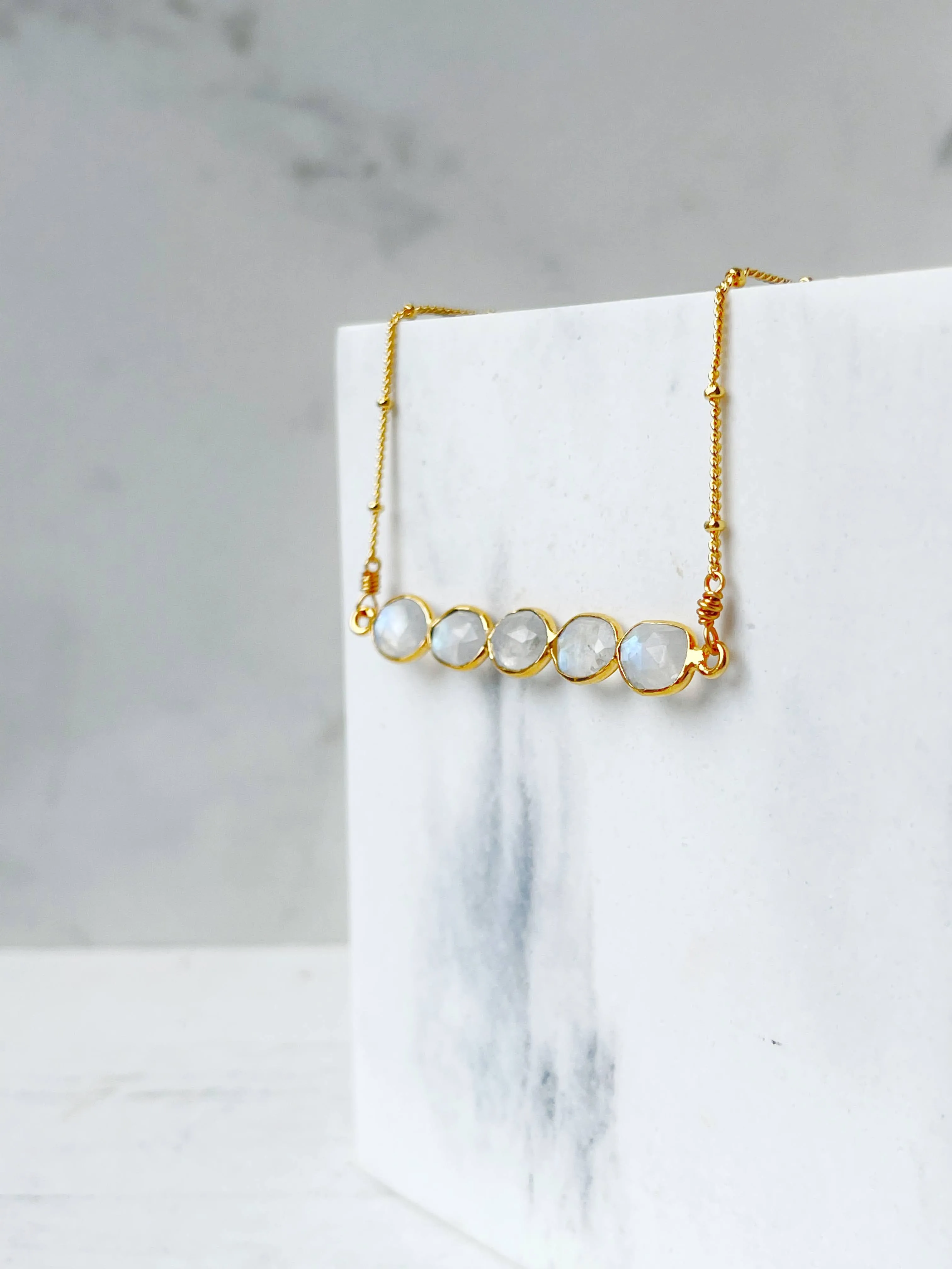 Moonstone Gemstone Necklace