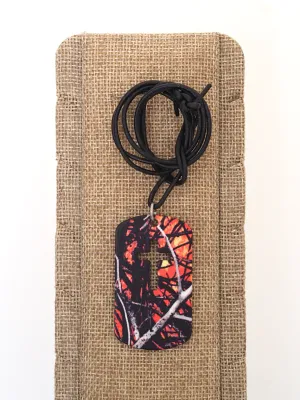Muddy Girl Wildfire Cross Dog Tag Necklace