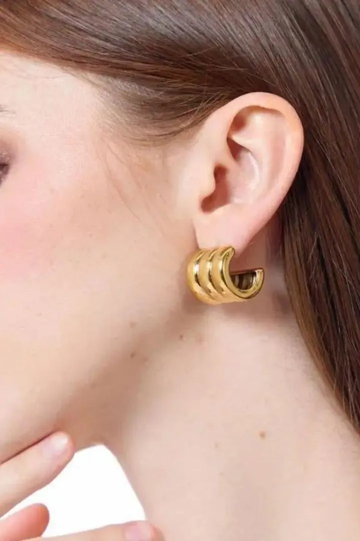Multi-Layered Trendy Earrings - Fluffy