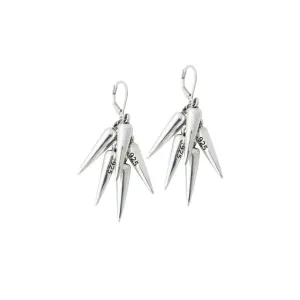 Multi Spike Leverback Earring