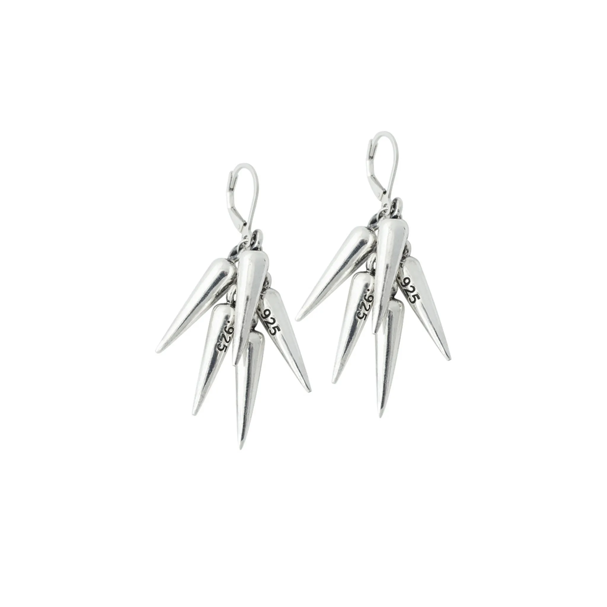 Multi Spike Leverback Earring