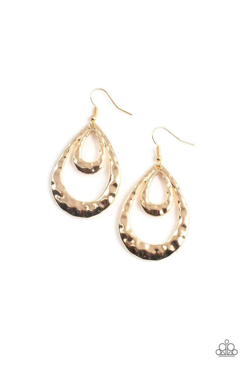Museum Muse Gold Paparazzi Earrings