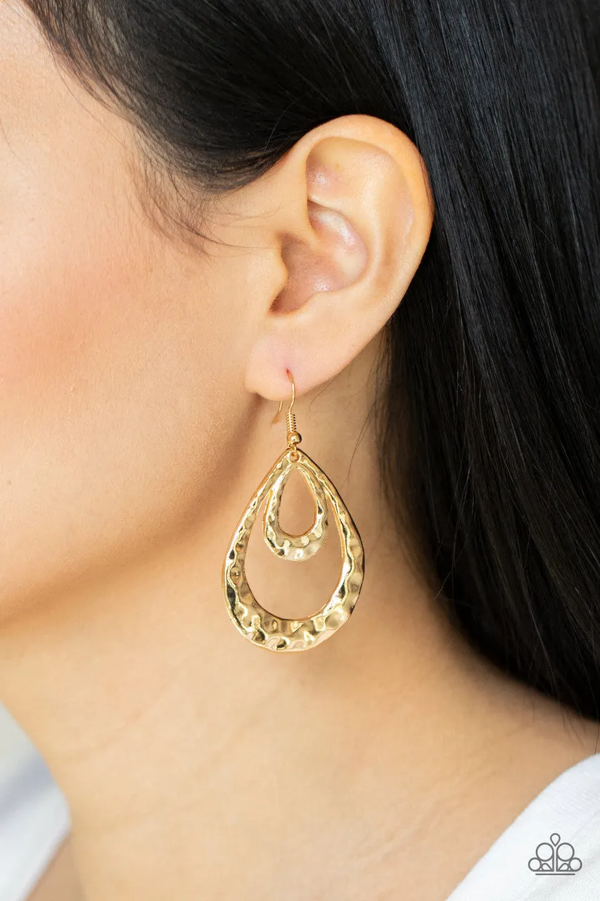 Museum Muse Gold Paparazzi Earrings