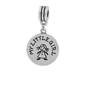 My Little Girl Dangle European Bead Compatible for Most European Snake Chain Charm Bracelet