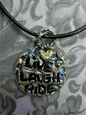 Necklace Live Laugh Ride