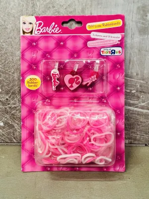 New Barbie Loom Bands Kit! Includes 100 Loom Bands,3 charms enough to make 12 bracelets!
