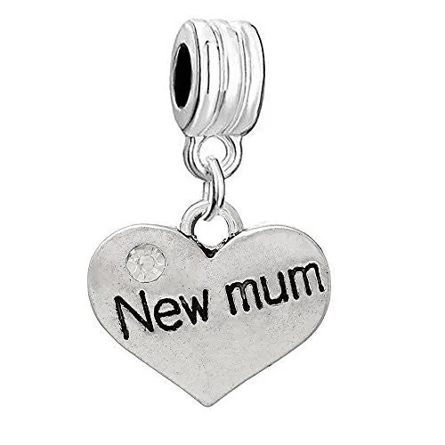 New Mum with Clear  Crystals