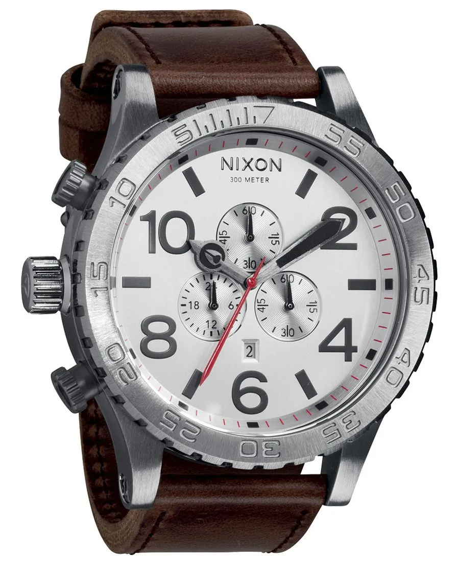 Nixon 51-30 Chronograph Silver Dial Men's Watch Men's Watch A124-1113