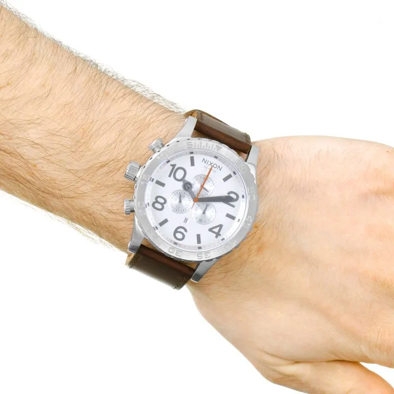 Nixon 51-30 Chronograph Silver Dial Men's Watch Men's Watch A124-1113