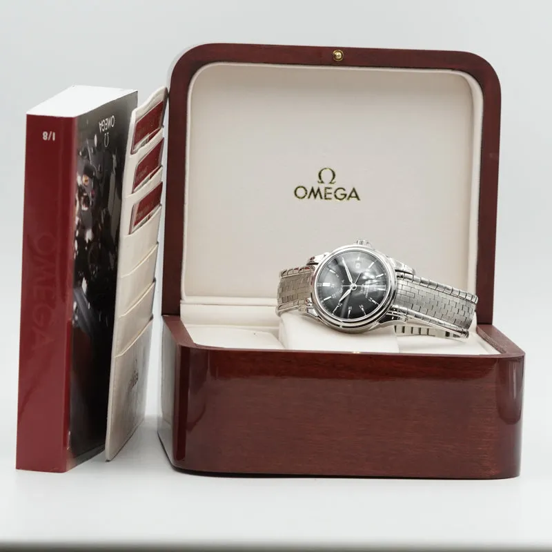 Omega De Ville GMT 4533.51.00 Black Dial Stainless Steel 38.7mm B&P