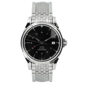 Omega De Ville GMT 4533.51.00 Black Dial Stainless Steel 38.7mm B&P