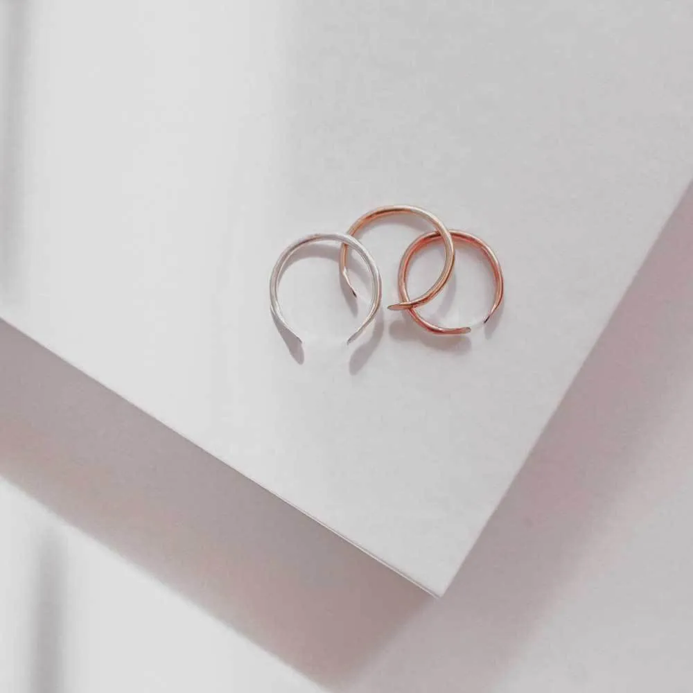 Open Cuff Ring Set