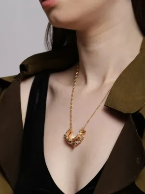 Orion Rose Gold Crescent Pendant