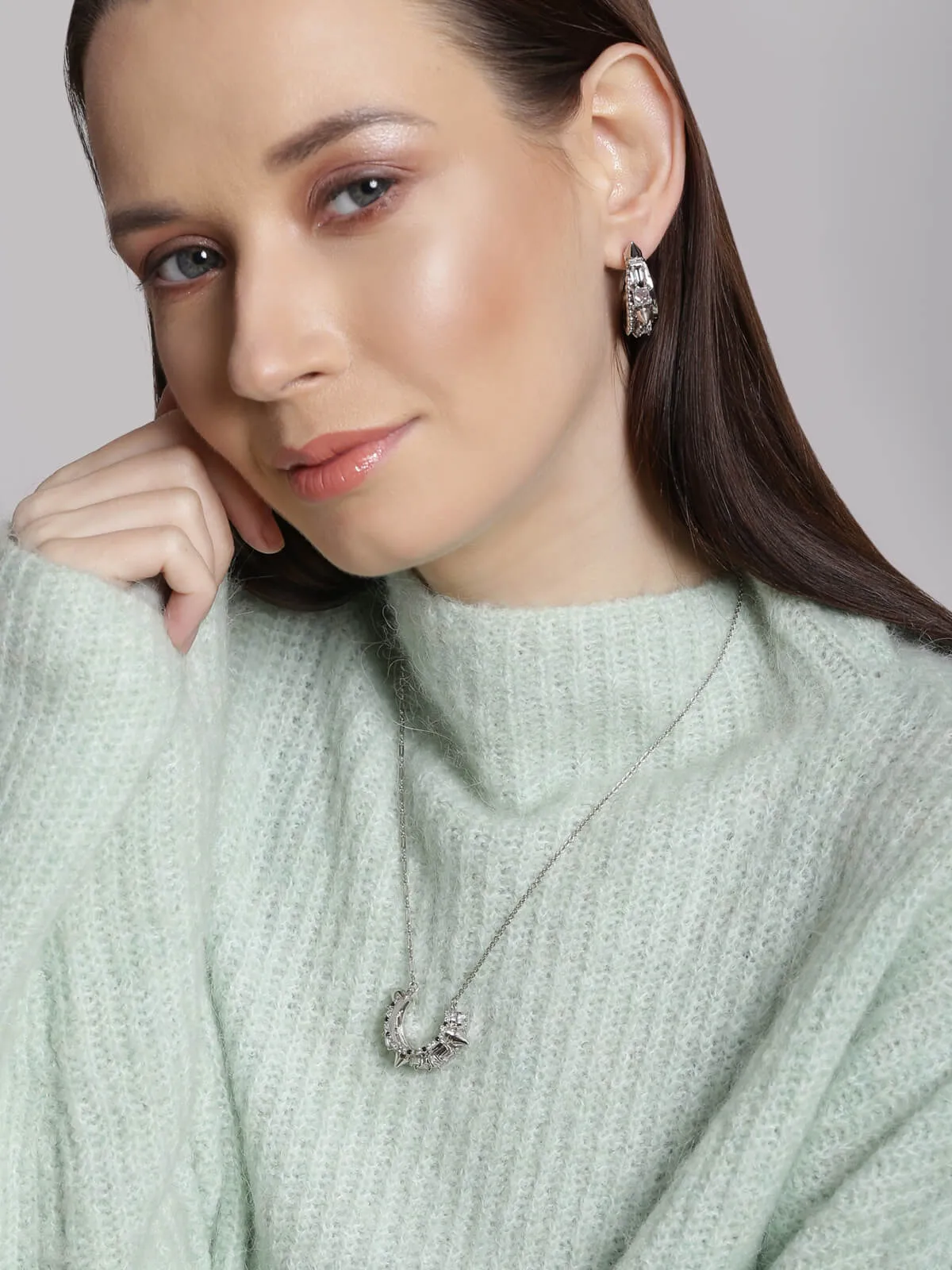 Orion Silver Crescent Pendant