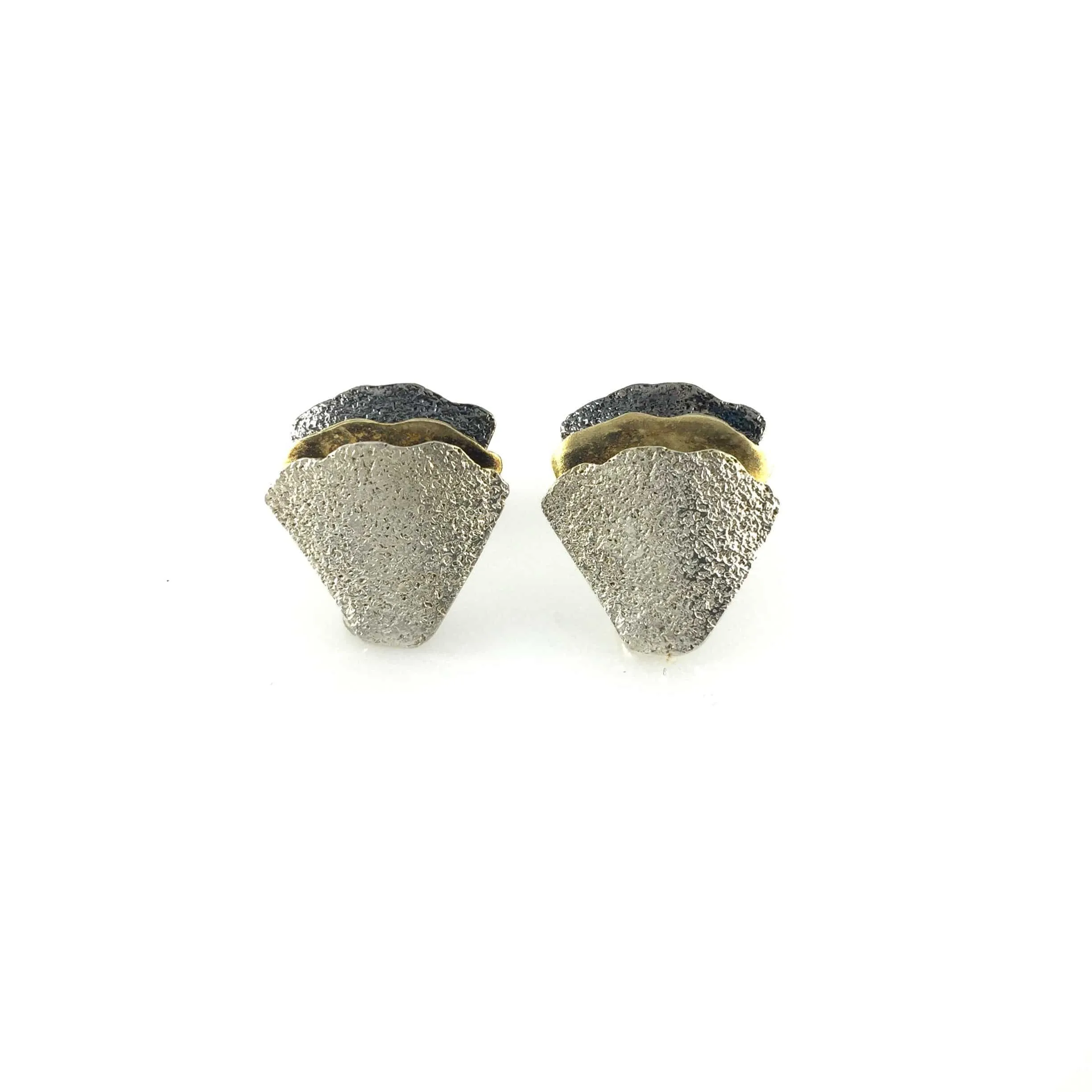 Oxi/Silver/Gold Layered Earrings