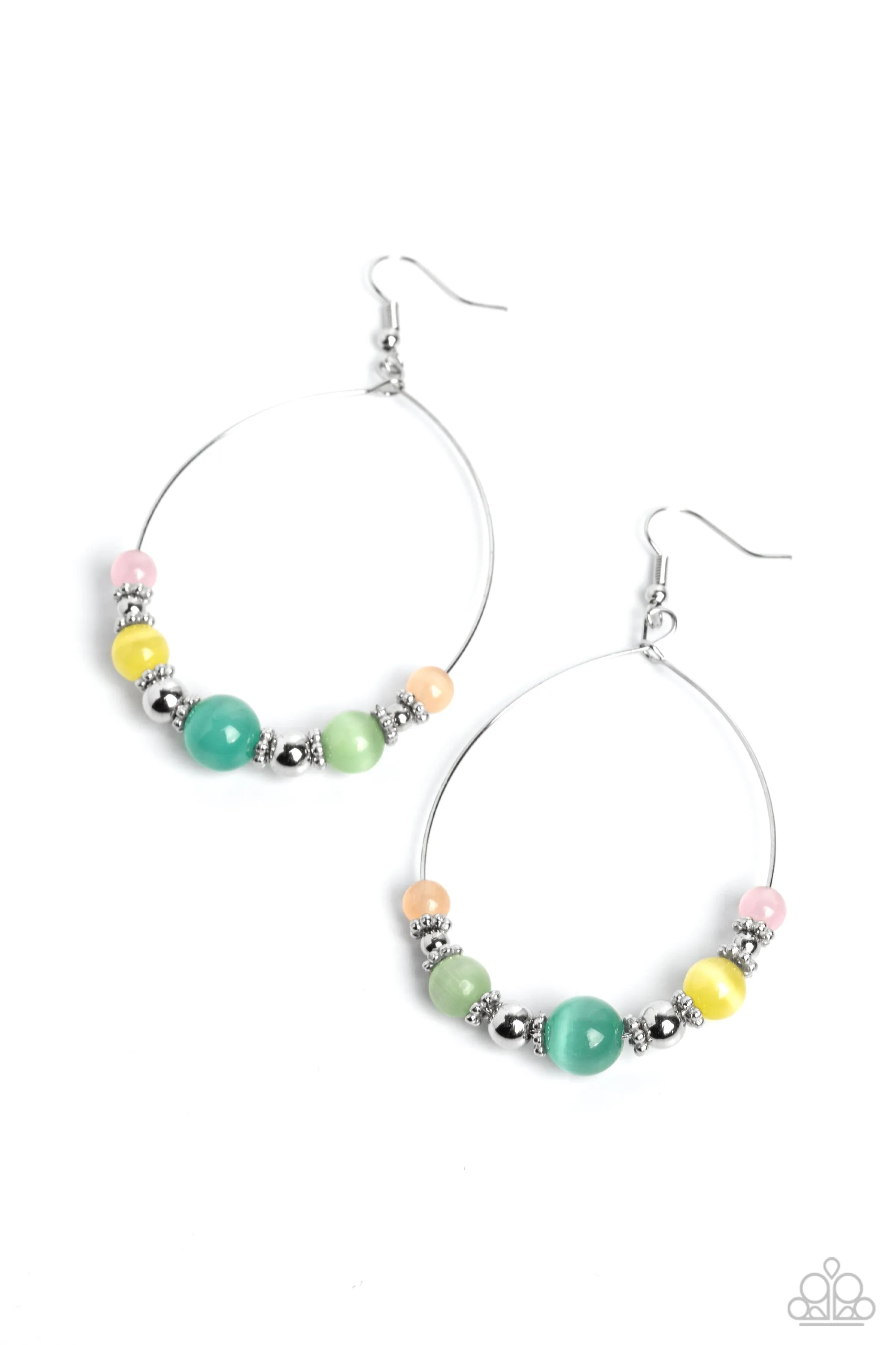 Paparazzi Cats Eye Charisma - Multi Earrings