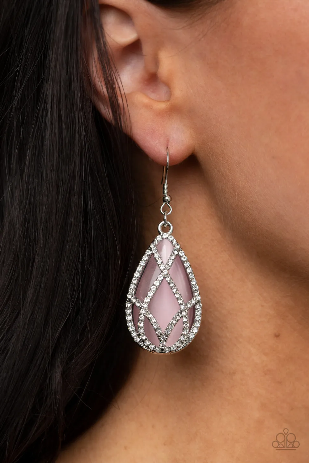 Paparazzi Crawling With Couture - Pink/Brown Earrings